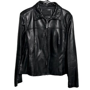 Avanti / Vintage Black Leather Jacket size XL